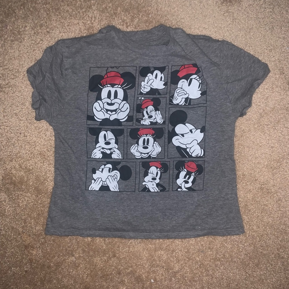 mickey mouse crop tee